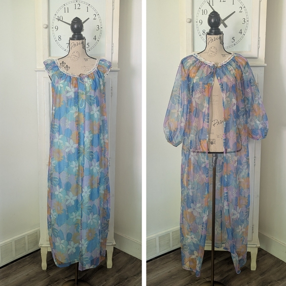 Vintage Mod Peignoir set - Picture 4 of 8
